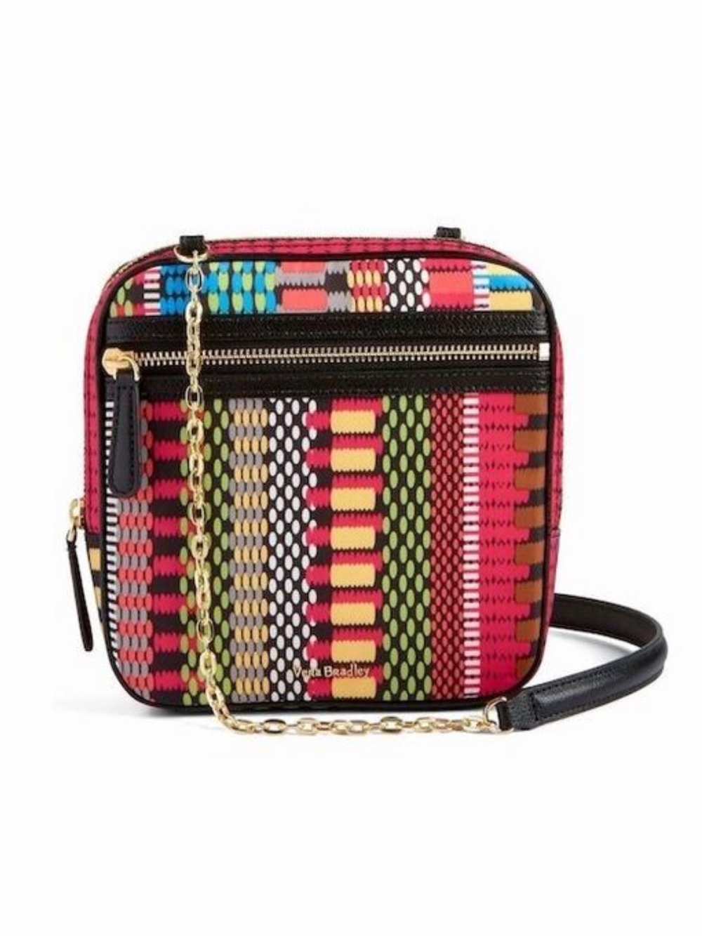 Vera Bradley Elena Crossbody Bag Cha-Cha Floral Print Multicolor